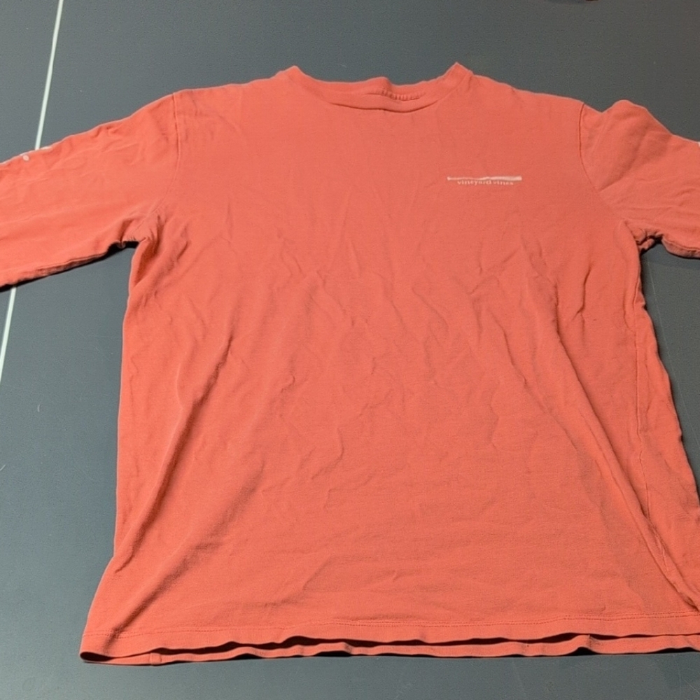Vineyard Vines Men's Rust Long Sleeve Tee